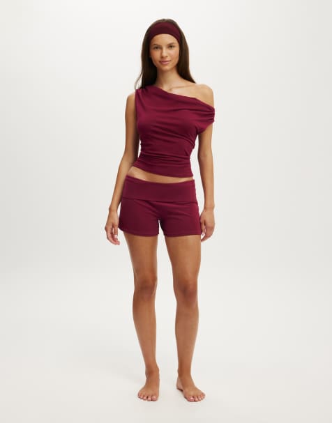 Cotton On Dreamy soft roll waist short in purple - view 1