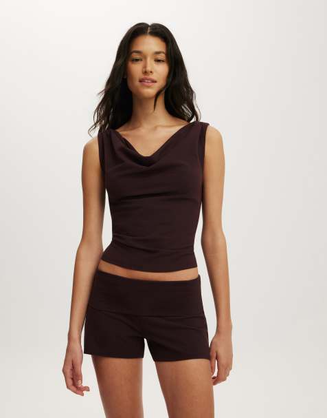 Cotton On Dreamy soft tank in brown - view 1