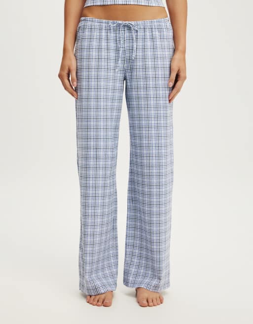 Cotton On Dreamy soft wide leg pant in blue, 3 of 4
