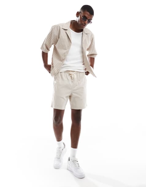 Cotton On – Easy – Ljusbeige shorts med textur - view 1