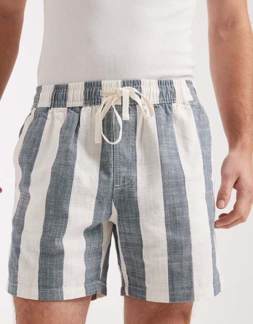 Cotton On – Easy – Niebieskie szorty w paski, 4 z 5