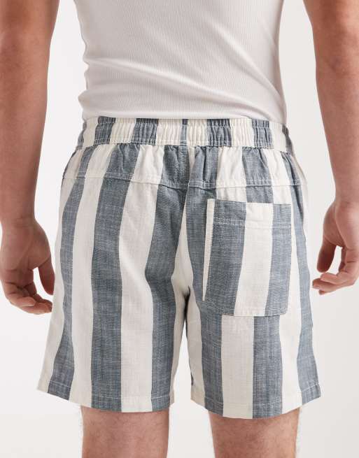 Cotton On – Easy – Niebieskie szorty w paski, 5 z 5