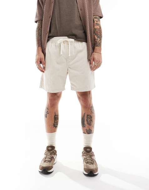 Cotton On - Easy - Pantaloncini in velluto a coste color osso - view 1
