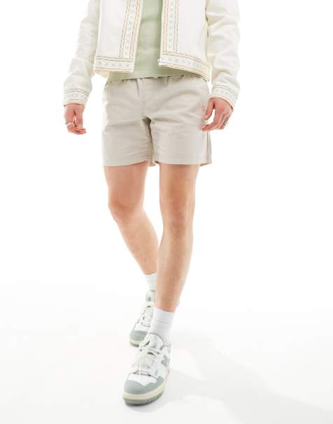 Cotton On easy short in black with drawstring waist in textured stone - view 1