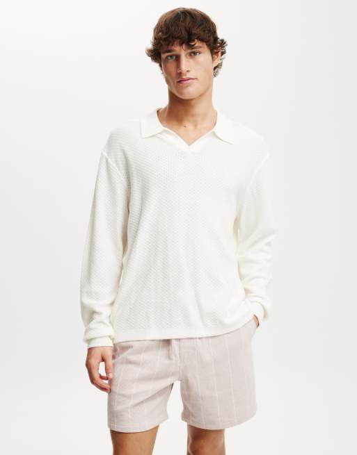 Cotton On Easy short in dusty pink/white pinstripe - PINK
