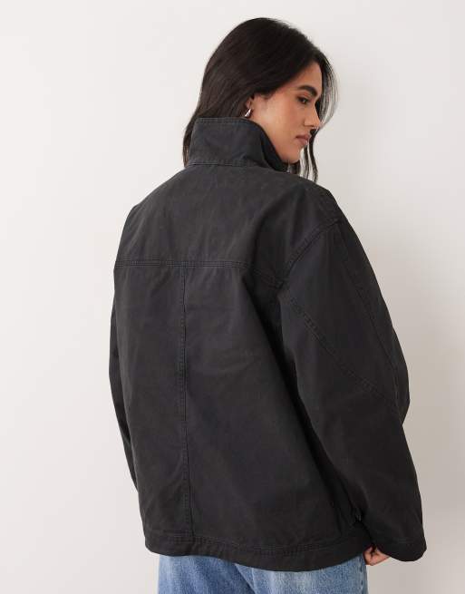 Cotton On eavis paker jacket in black , 3 of 4