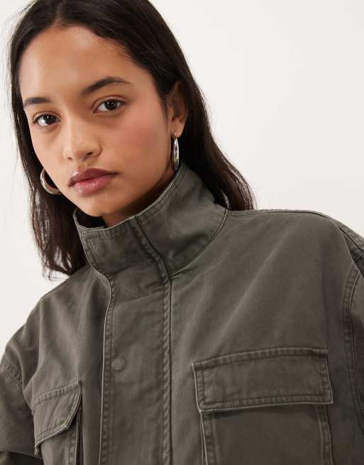 Cotton On eavis parkerjacka i grönt, 3 av 4