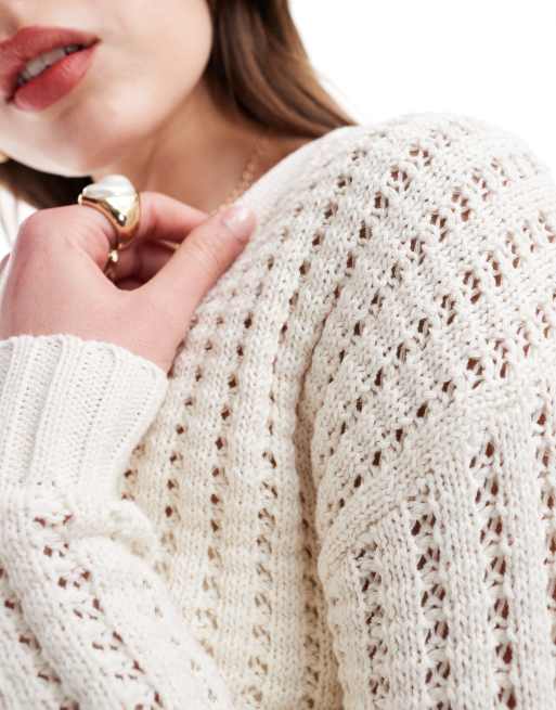 Open crochet cardigan hotsell