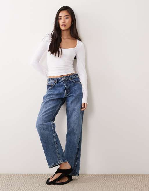 Cotton On eden v neck long sleeve top in white, 2 of 4