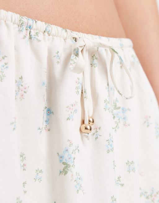 Cotton On edie low rise mini skirt in ditsy blue, 3 of 5