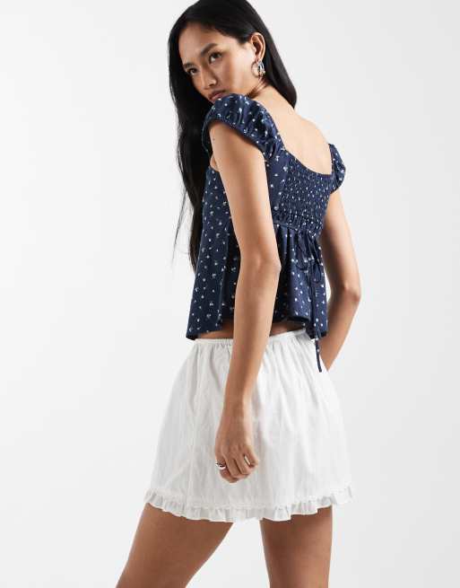 Cotton On edie low rise mini skirt in white, 5 of 5
