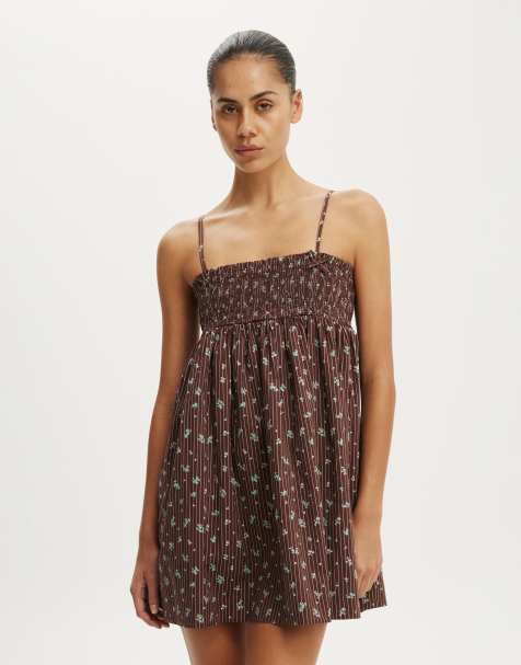 Cotton On Eliza babydoll dress in multi - view 1