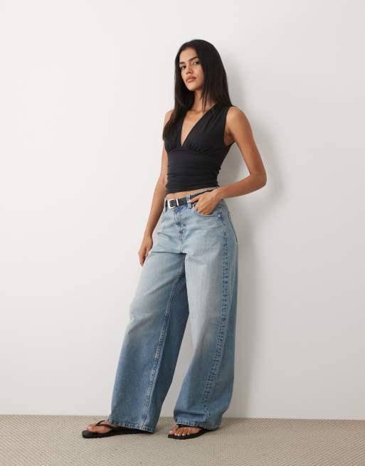 Cotton On Ellie kopertowy top halter czarny, 2 z 4
