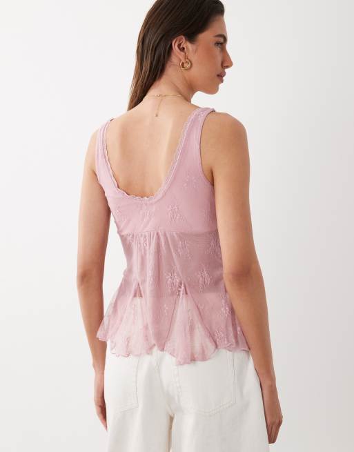Cotton On - Elsie - Lyserød babydoll-tanktop, 4 af 4