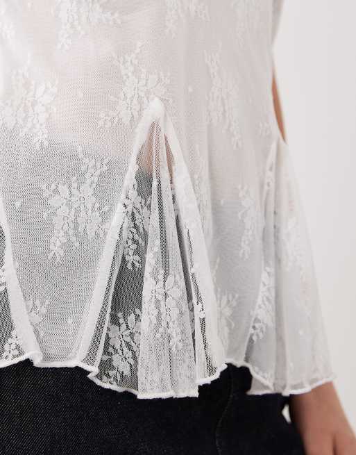 Cotton On - Elsie - Top senza maniche stile babydoll bianco, 3 di 4