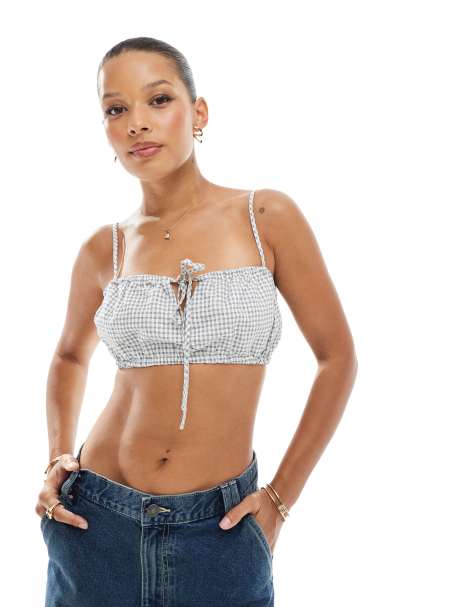 Cotton  On Emily micro top in multi 