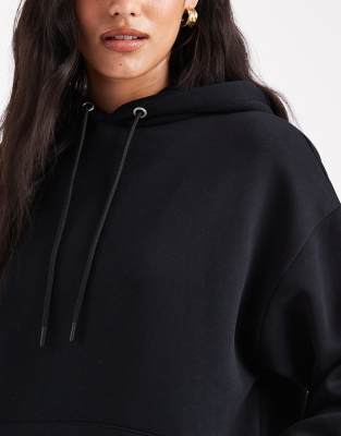 Cotton On Essential Relaxed Hoodie In Black