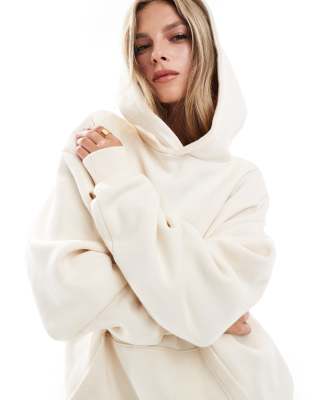 Cotton:On Cotton On essential relaxed hoodie in cream-Neutral