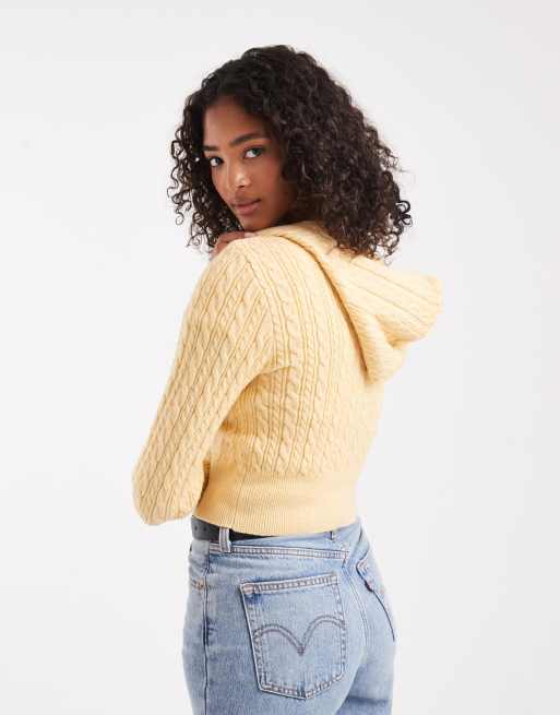 Cotton On everfine double zip up hoodie in dijon yellow | ASOS