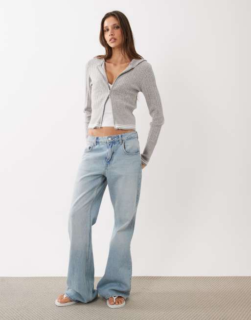 Cotton On Everfine hooded knit in grey marle , 2 of 4