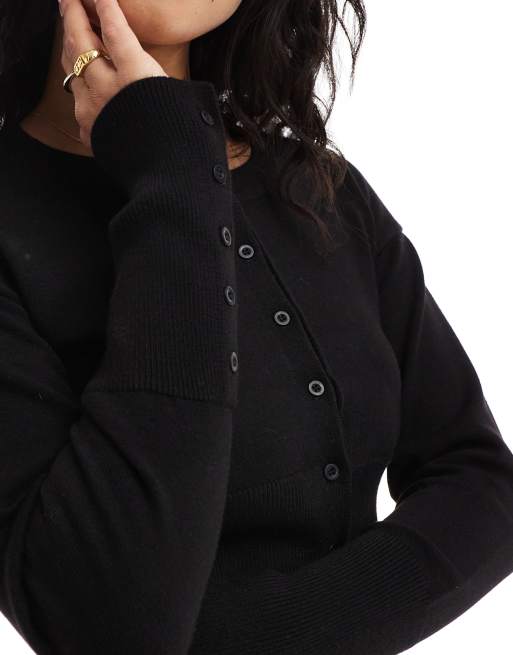 Cotton On - Everfine - Vest met ronde hals in zwart, 3 van 4