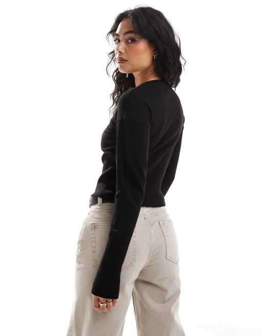 Cotton On - Everfine - Vest met ronde hals in zwart, 4 van 4