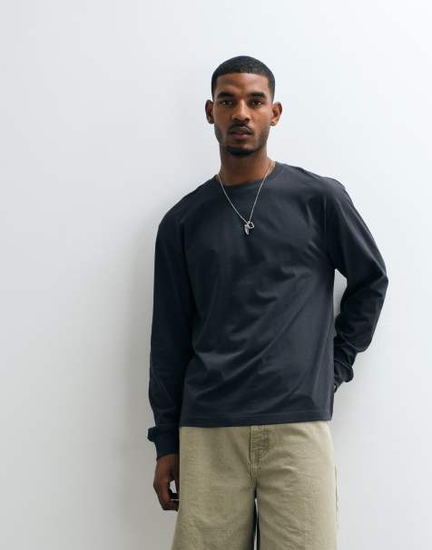 Cotton On - Everyday - Camiseta negro lavado de manga larga - view 1