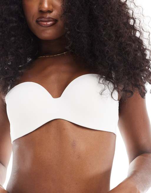 Cotton On everyday contour strapless bra in white