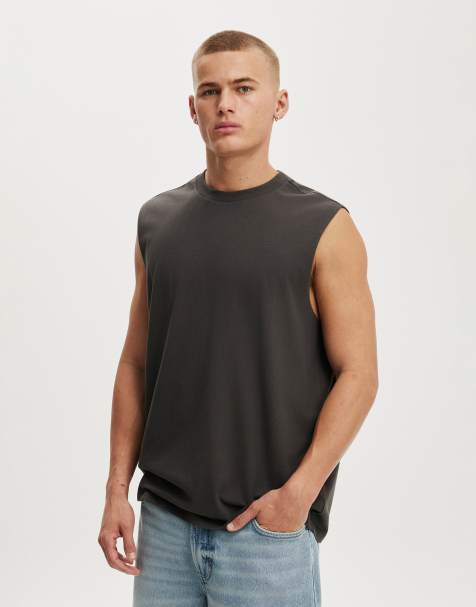 Cotton On Everyday fit muscle in charcoal