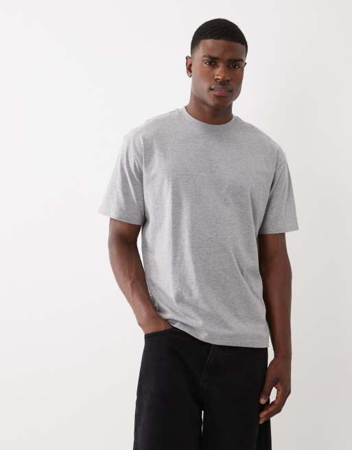 Cotton On everyday fit T-shirt in grey heather, 3 of 5