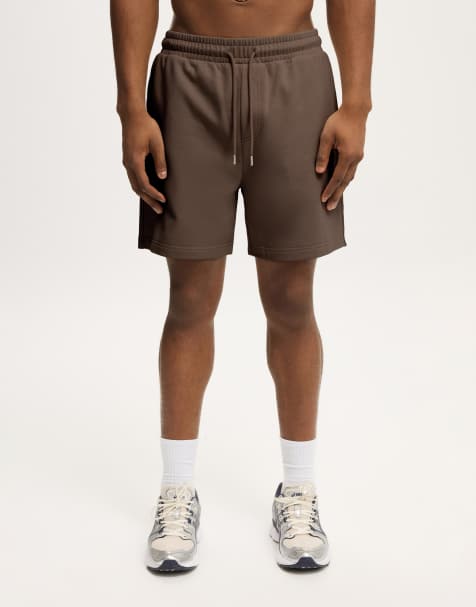 Cotton On Everyday fleece short in brown - view 1