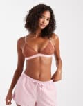 [Cotton:On] Cotton On everyday lace triangle padded bralette in caramel crush-Multi XS CARAMEL CRUSH