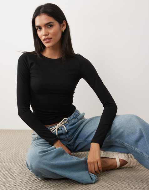 Cotton On everyday smooth long sleeve in black - view 1