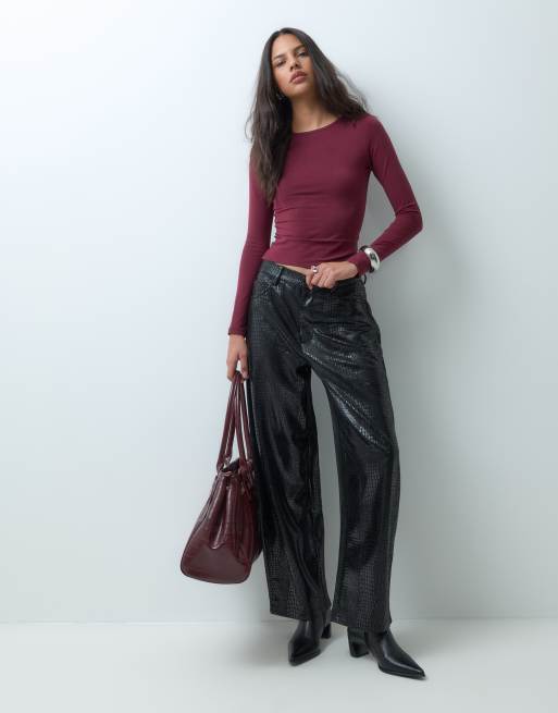 Cotton On everyday smooth long sleeve in sour cherry , 2 of 5