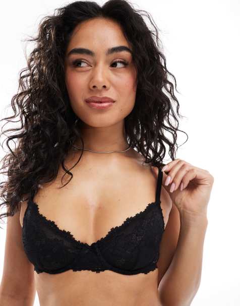 Cotton On - Everyday - Sort blonde-BH med bøjle - view 1