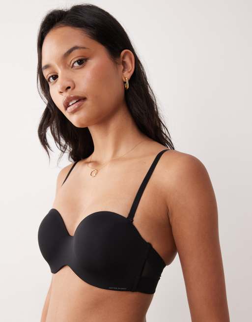 Cotton On everyday strapless lightly lined t-shirt bra in black, 3 of 4