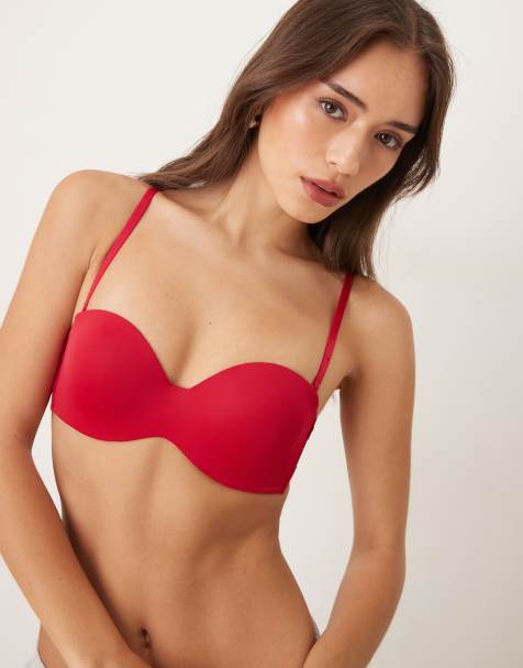 Cotton On Everyday strapless lightly lined t-shirt bra in red - view 1