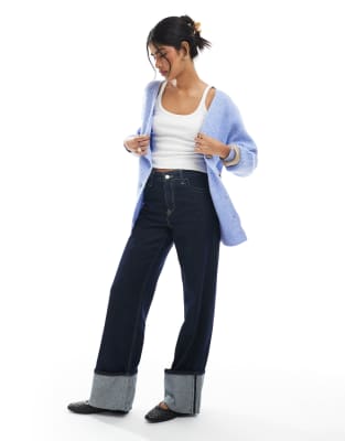 Cotton:on Cotton On Everything Luxe Boxy Cardigan In Blue