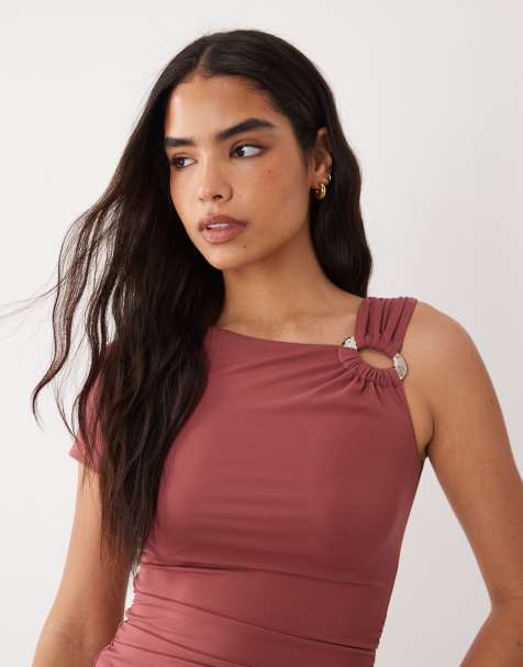 Cotton On eyelet off the shoulder cinched waist top in lagoon lullaby - view 1