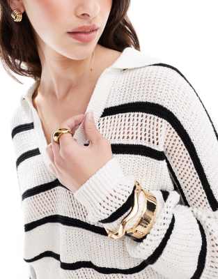 Shop Cotton:on Cotton On Fairway Open Knit Sweater In Neutral
