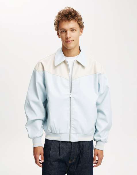 Cotton On Faux leather western jacket in off-white - view 1
