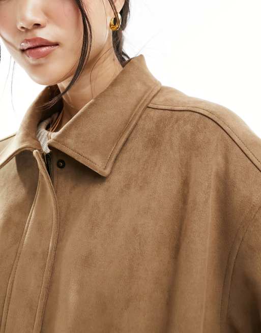 Fake suede jacket sale