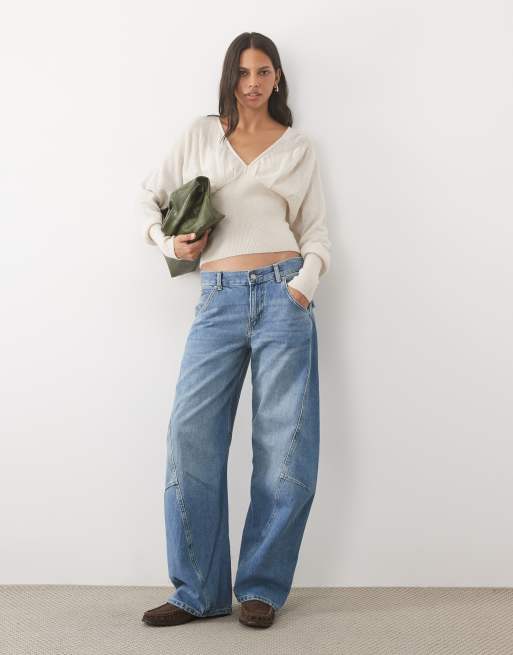 Cotton On feather v knit top in porcelain, 2 of 4