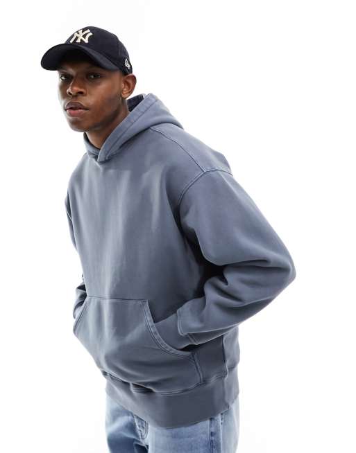 Cotton On - Felpa con cappuccio comoda in jersey color denim polvere 
