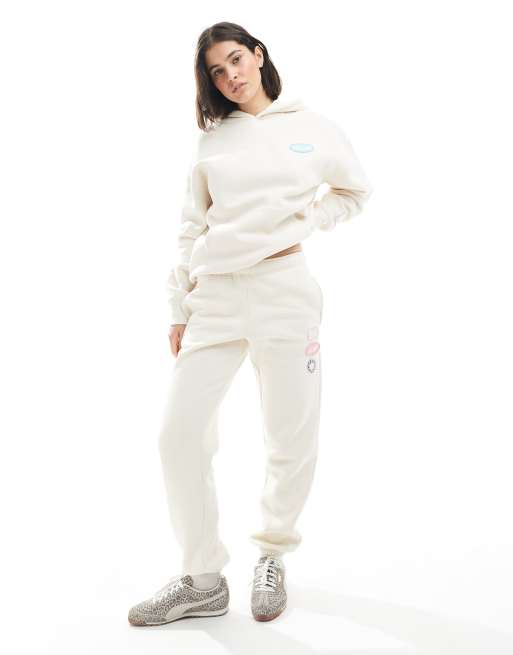 Cotton On - Felpa con cappuccio premium soffice color latte di cocco in coordinato, 2 di 4