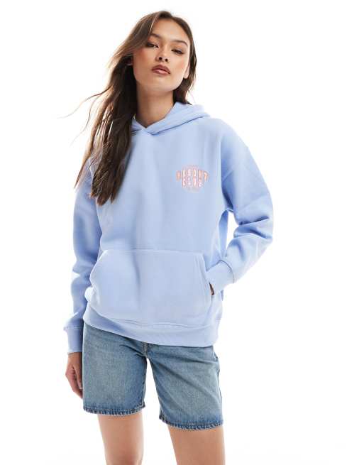 Cotton On - Felpa con cappuccio soffice premium blu windsurfer, 2 di 4