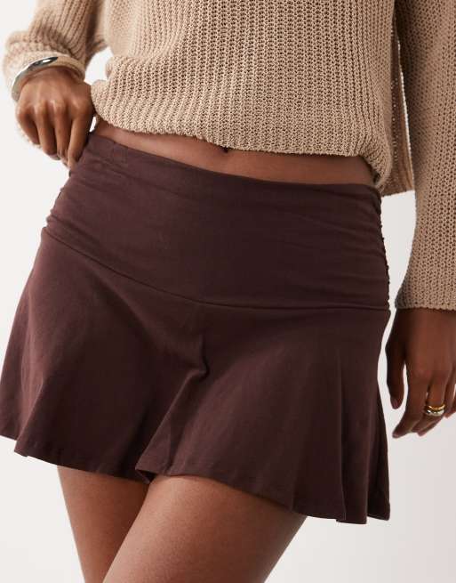 Cotton On Fern skort in dark oak, 4 of 5