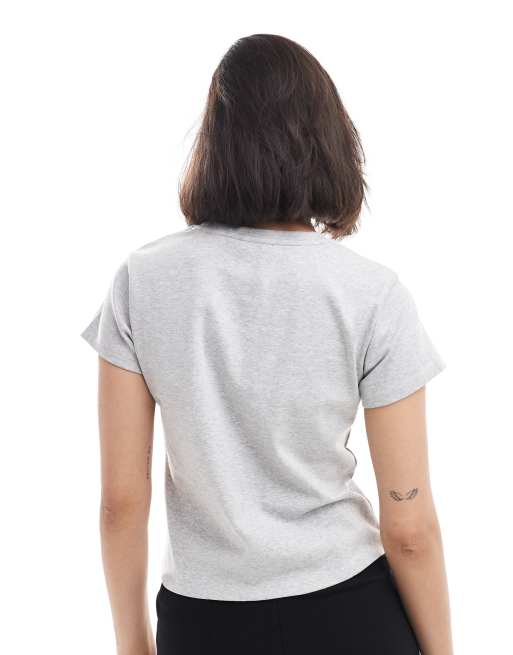 Cotton On fitted 90s baby tee grey , 3 of 4