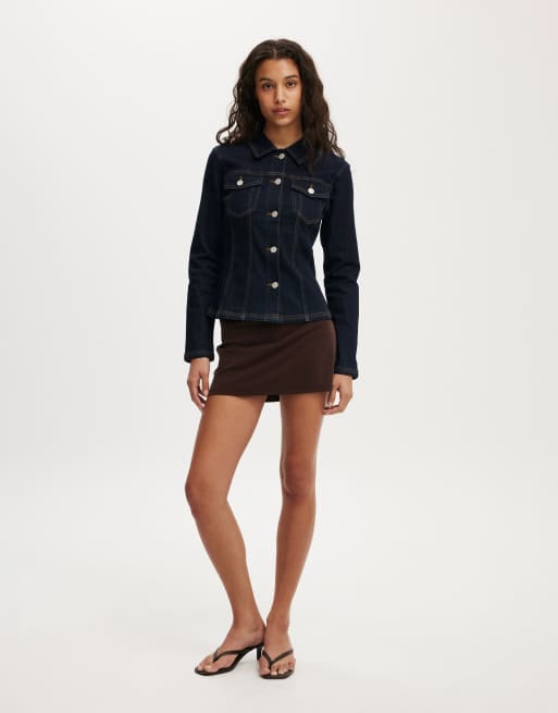 Cotton On Fitted denim jacket in blue, 2 of 4