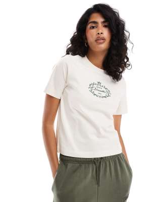 Cotton:On Cotton On fitted T-shirt in coconut with Versailles print-White